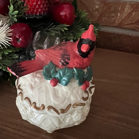 Rare Vintage Red Bird Christmas Candle Holder - Picture 8 of 8